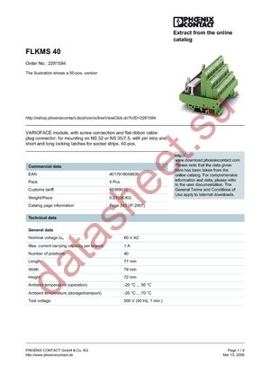 2281584 datasheet  